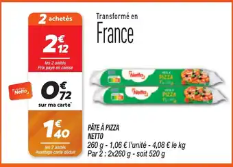 Netto NETTO Pâte à pizza offre