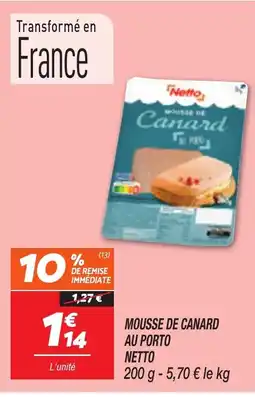 Netto NETTO Mousse de canard au porto offre