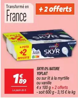 Netto YOPLAIT Skyr 0% nature offre