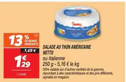 Netto NETTO Salade au thon américaine offre