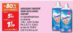 Netto SOUPLINE Adoucissant concentré grand air 60 lavages offre