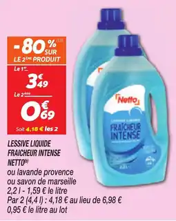 Netto NETTO Lessive liquide fraicheur intense offre