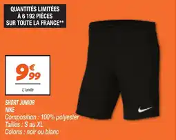 Netto NIKE Short junior offre