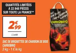 Netto CARBOBRIQ Sac de briquettes de charbon de bois offre