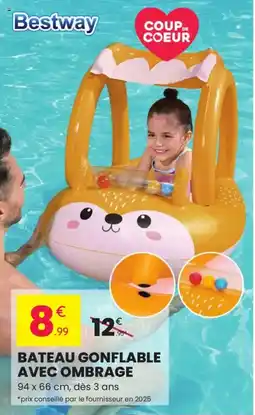 Stokomani BESTWAY Bateau gonflable avec ombrage offre