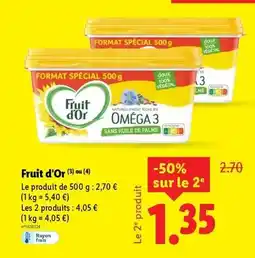 Lidl Fruit d'or offre