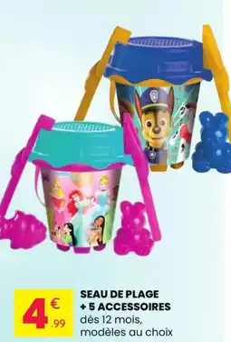 Stokomani Seau de plage + 5 accessoires offre
