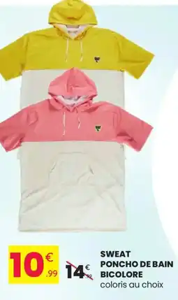 Stokomani Sweat poncho de bain bicolore offre