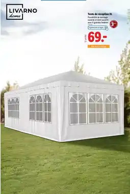 Lidl Livarno home - tente de réception xl offre