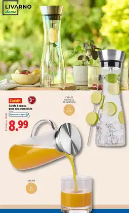 Lidl Livarno home - carafe à eau ou pour eau aromatisée offre