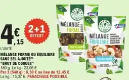 E.Leclerc Brut - mélange forme ou équilibre sans sel ajouté offre