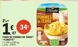 E.Leclerc Florette - purée de pommes de terre offre