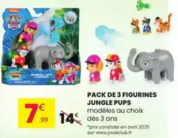 Stokomani Pack de 3 figurines jungle pups offre