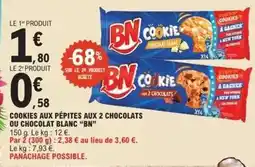 E.Leclerc Cookies aux pépites aux 2 chocolats offre