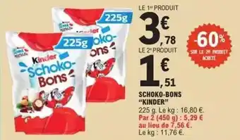E.Leclerc Kinder - schoko-bons offre