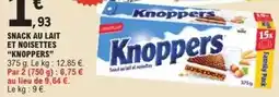 Knoppers - snack au lait et noisettes
