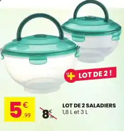 Stokomani Lot de 2 saladiers offre
