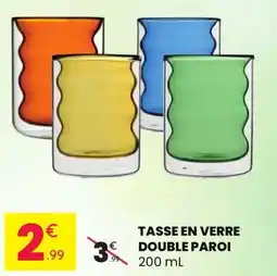 Stokomani Tasse en verre double paroi offre