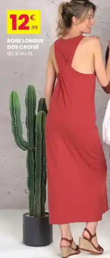 Stokomani Robe longue dos croisé du s au xl offre