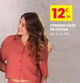 Stokomani Chemise gaze de coton offre