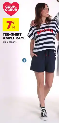 Stokomani Tee-shirt ample rayé offre