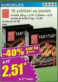 Norma Yakitori au poulet offre