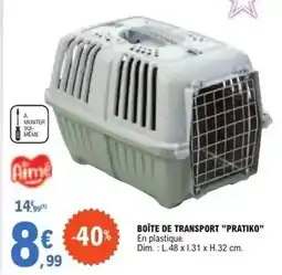 E.Leclerc Dim - boîte de transport pratiko offre