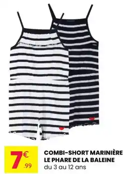 Stokomani Combi-short marinière le phare de la baleine offre