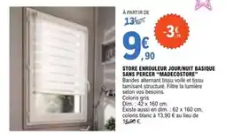 E.Leclerc Dim - store e retrouleur jour/nuit basique sans percer offre