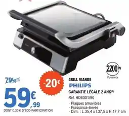E.Leclerc Philips - grill viande offre
