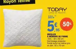 E.Leclerc Dim - oreiller a mémoire de forme offre