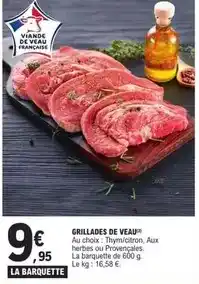 E.Leclerc Grillades de veau offre