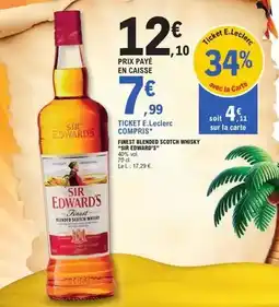 E.Leclerc E.leclerc - finest friende scotch whisky offre