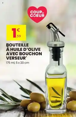 Stokomani Bouteille à huile d'olive avec bouchon verseur offre