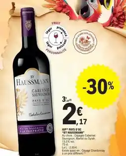 E.Leclerc Haussmann - igp pays d'oc offre