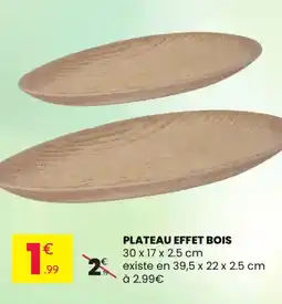 Stokomani Plateau effet bois offre