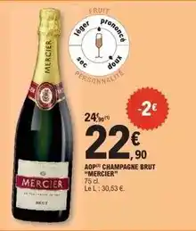 E.Leclerc Mercier - aop champagne brut offre