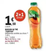 E.Leclerc Fuzetea - boisson au thé offre