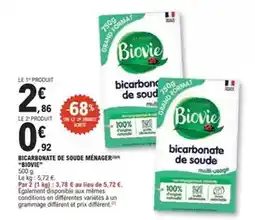 E.Leclerc Biovie - bicarbonate de soude ménager offre
