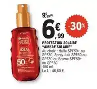 E.Leclerc Protection solaire ambre solaire offre