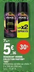 E.Leclerc Axe - deodorant homme collection parfum offre