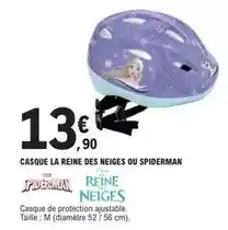 E.Leclerc Spiderman - casque la reine des neiges ou offre