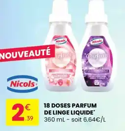 Stokomani NICOLIS 18 doses parfum de linge liquide offre