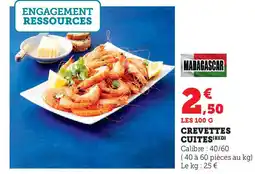 U Express MADAGASCAR Crevettes cuites offre