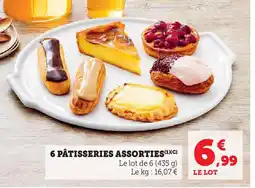 U Express 6 pâtisseries assorties offre