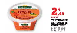 U Express Tartinable de tomates confites offre