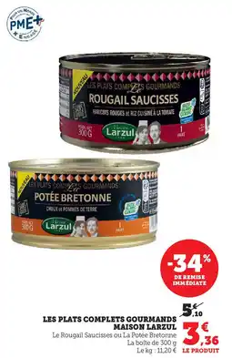 U Express MAISON LARZUL Les plats complets gourmands offre