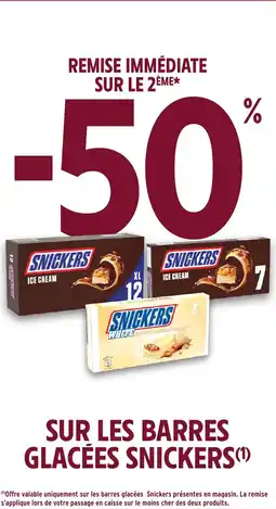 Intermarché SNICKERS Sur les barres glacées offre