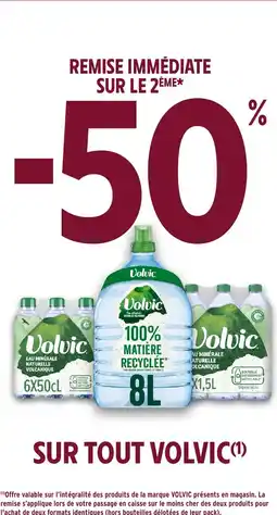 Intermarché VOLVIC Sur tout offre