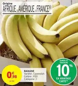 Intermarché Banane offre